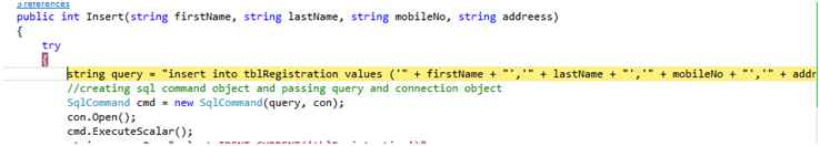 SQl server class method